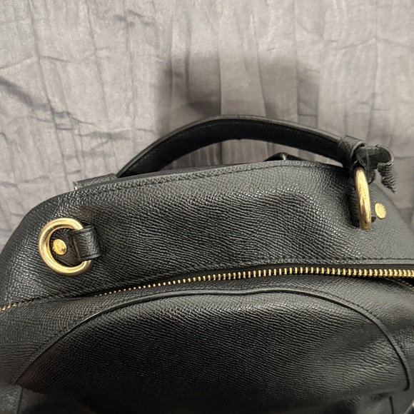 Pre-Owned Coach Jordyn Black Backpack Ripped Top Handle with Gold Details - Picture 14 of 14